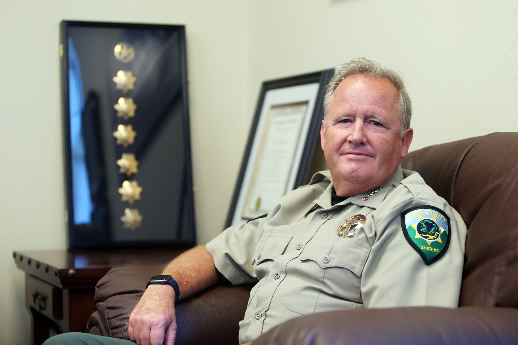 Napa County Sheriff John Robertson retires